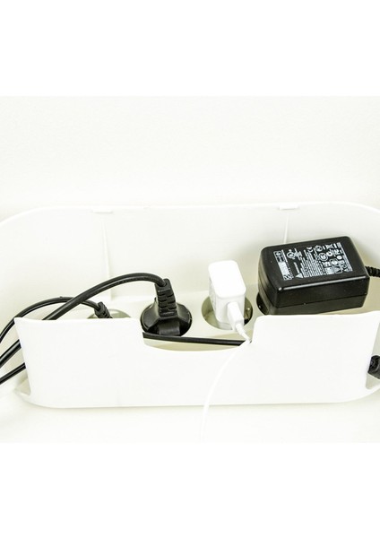 Siyah Kablo Düzenleyici Çoklu Priz Kutusu Kablo Organizer fırsatları