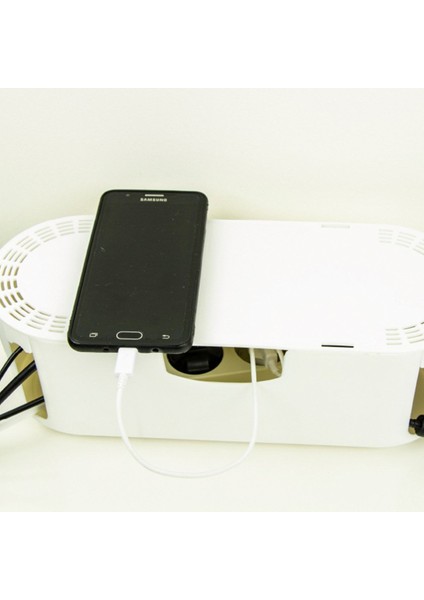 Siyah Kablo Düzenleyici Çoklu Priz Kutusu Kablo Organizer indirimleri