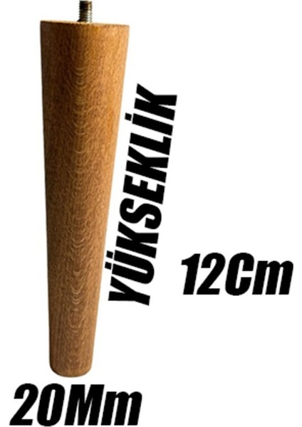 Ahşap Dolap Mobilya Koltuk Kanepe Ayağı Ayakları M8 12 cm Açık Meşe Bağlantı Aparatlı modelleri