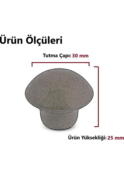 Mobilya Mutfa Çekmece Dolap Dolabı Kapak Kulbu Kulpu Kulplar Beyaz Mantar Düğme Sert Plastik 10 Adet modelleri