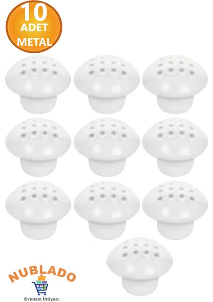 Mobilya Mutfak Çekmece Dolap Dolabı Kapak Kulbu Kulpu Kulplar Beyaznokta Mantar Düğme Metal 10 Adet