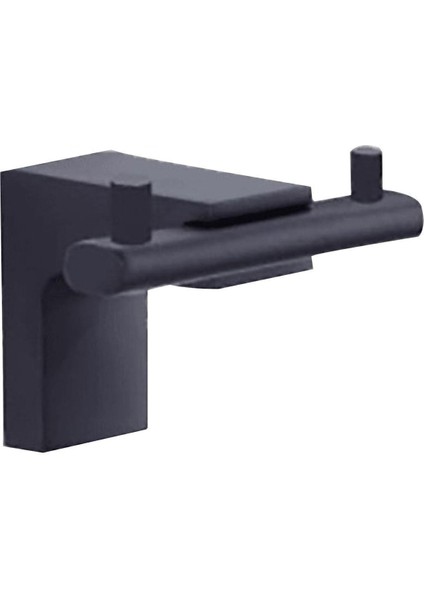 Lizbon Banyo Tuvalet Havlu Askısı 2'li Metal Mat Siyah Askılık Askı fırsatları