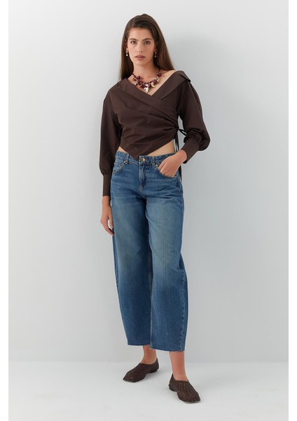 Süper Baggy Fit Jean Mavi modelleri