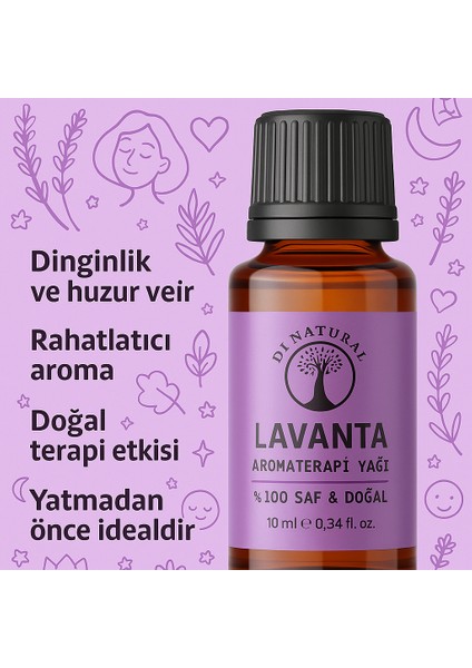 Lavanta Uçucu Yağ Saf Doğal Esans Buhurdanlık Difüzör Oda Esansı 10 ml fiyatları