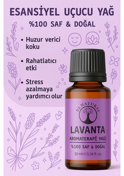 Lavanta Uçucu Yağ Saf Doğal Esans Buhurdanlık Difüzör Oda Esansı 10 ml indirimleri