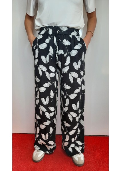 Beli Latikli Desenli Kadın Pantalon modelleri