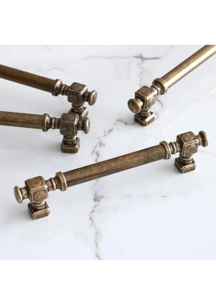 Talas Mobilya Mutfak Çekmece Dolap Kulpu Kulbu Kulpları Eskitme Antik Sarı Düz Metal 192 mm 19.2 Cm. fiyatları