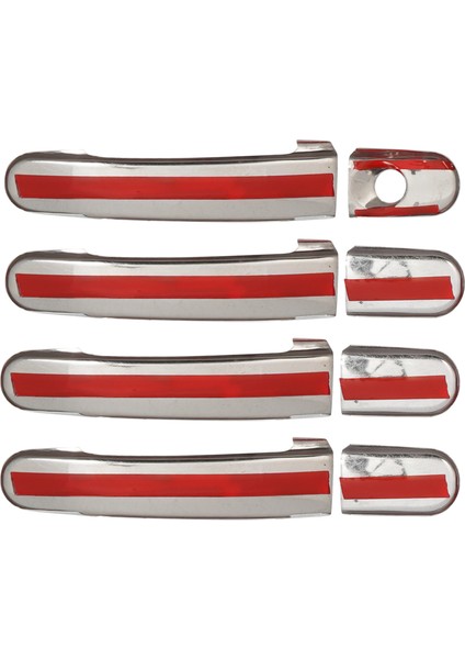 Ford Connect Uyumlu 2014 Ve Üzeri Krom Kapı Kolu 4 Kapı Paslanmaz Çelik