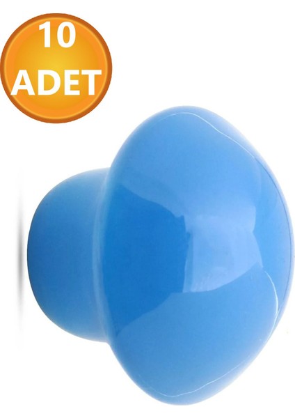 Mobilya Mutfak Çekmece Dolap Dolabı Kapak Kulbu Kulpu Kulpları Mavi Mantar Düğme Metal 10 Adet fırsatları