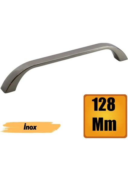 NESLIN(128 mm - 12.8 Cm) Metal Mobilya Inox Mutfak Çekmece Dolap Dolabı Kapak Kulbu Kulpu Kulpları fiyatları