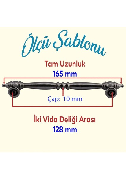 Petek Mutfak Mobilya Çekmece Dolabı Dolap Kapak Kulpu Kulbu Düz Metal Kulpları Kulpu Füme 128 Mm. fırsatları