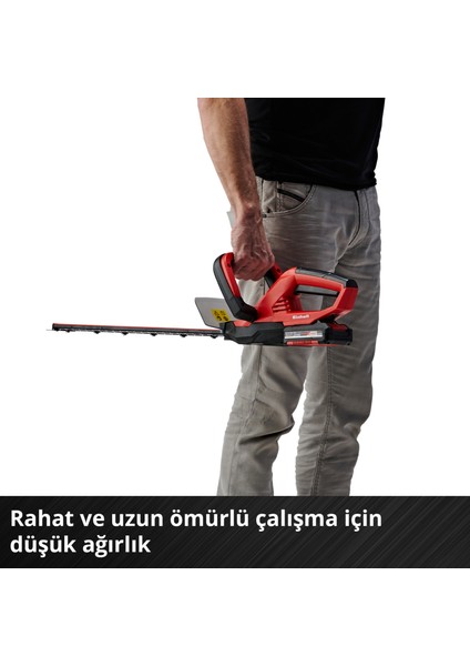 Akülü Çit Budama GC-CH 1846 Li-Solo Power X-Change (18 V, 46 cm kesim uzunluğu, 15 mm diş aralığı, ergonomik tutamak, akü dahil değildir) - 3410642