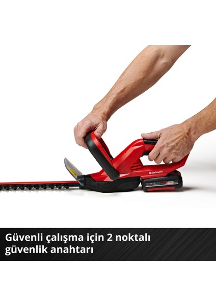 Akülü Çit Budama GC-CH 1846 Li-Solo Power X-Change (18 V, 46 cm kesim uzunluğu, 15 mm diş aralığı, ergonomik tutamak, akü dahil değildir) - 3410642