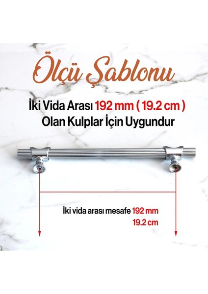 Arsin Mobilya Çekmece Mutfak Dolap Dolabı Kapak Kulpları Kulbu Kulpu Krom Metal Kulp 192 Mm-19.2 Cm. indirimleri