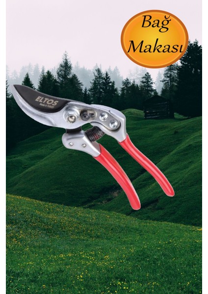 Makası Bahçe Bitki Çiçek Budama Makası Izole Sap 9".