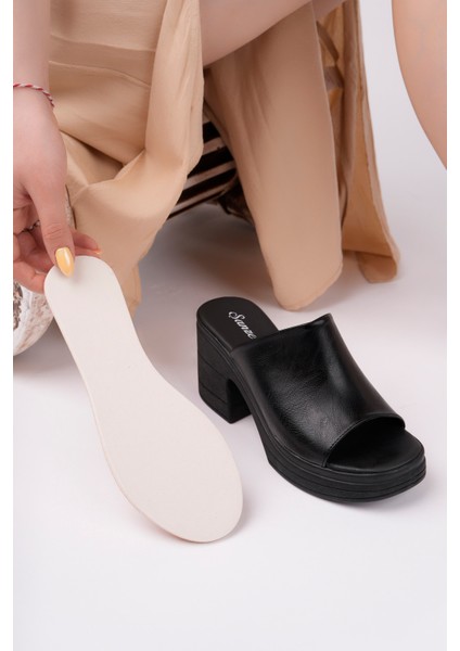 K-500 Trend Topuklu Şık Platform Terlik modelleri