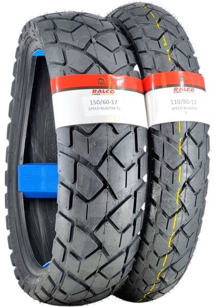 110/80-17 ve 150/60-17 Tl Dubleks Lastik Set