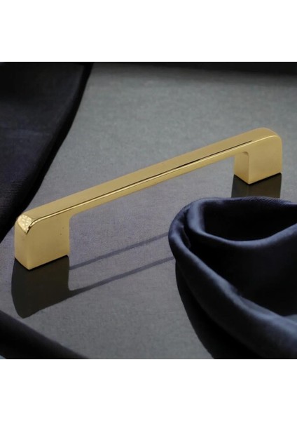 10 Adet Sare Kulp Mobilya Mutfak Dolabı Çekmece Dolap Kulp Kapak Kulpu Kulbu Gold Altın 128 mm Metal