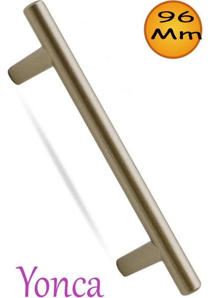 Yonca (96 mm - 9.6 Cm) Metal Saten Renk Mobilya Mutfak Dolap Çekmece Dolabı Kulpu Kulbu Kulpları.