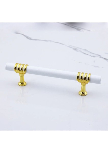 Lamos Mobilya Mutfak Dolabı Çekmece Dolap Kulpları Kapak Kulpu Kulbu Beyaz Altın 96 mm Metal Kulp. modelleri