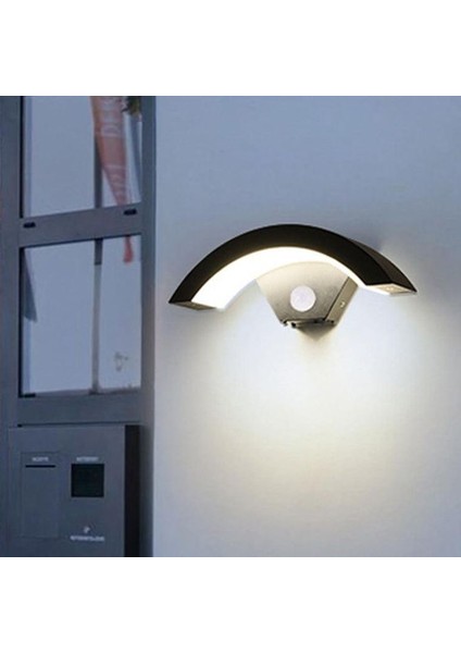 Elektrikle Çalışır, Sensörlü 24 Watt Iç ve Dış Mekan LED Duvar Aplik 3000K G. Işığı LED Armatür