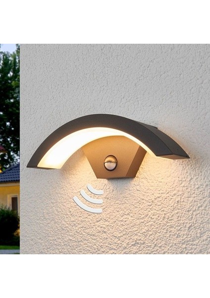 Elektrikle Çalışır, Sensörlü 24 Watt Iç ve Dış Mekan LED Duvar Aplik 3000K G. Işığı LED Armatür
