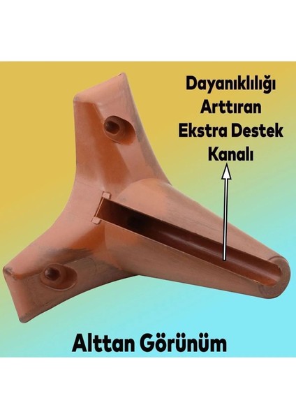 Aspen Lüks Mobilya Kanepe Koltuk Tv Ünitesi Baza Yükseltici Ayağı Ayakları 12 cm Ahşap Desenli Ayak.