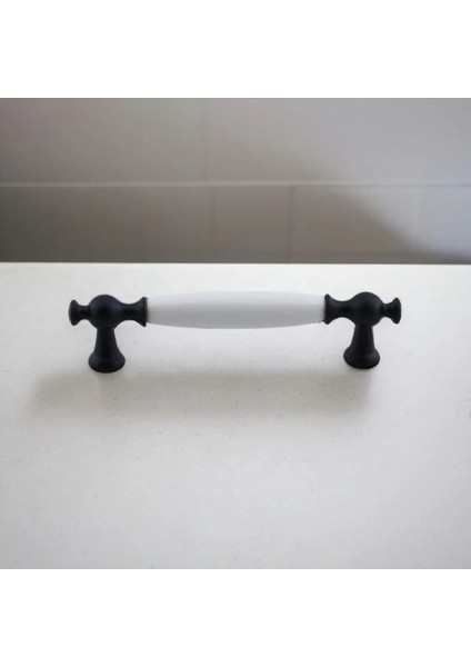 Barnas Porselen Kulp 96 mm Mobilya Çekmece Mutfak Dolabı Dolap Kapak Kulpları Kulb Kulpu Siyah. fiyatları