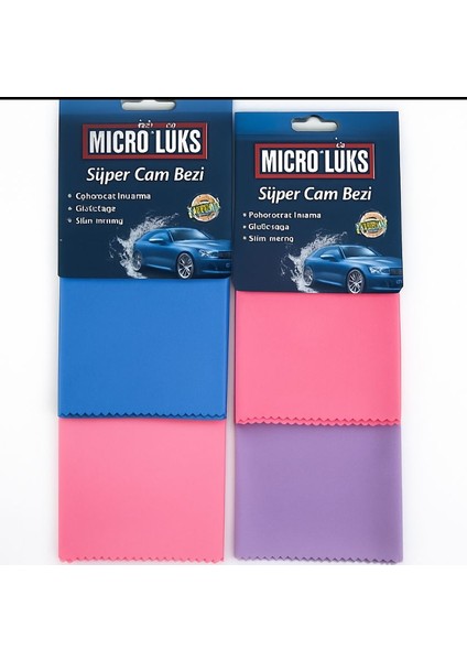 Micro Lux Cam Silme Temizleme Bezi 3'lü