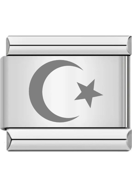 TÜRK Ek Uzatma İtalyan Charm Çelik Bileklik Charmı scb31