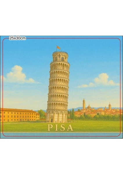 Pisa Kulesi Resimli 25X30 Mouse Padpisa Kulesi Resimli 25X30 Mouse Pad
