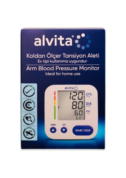 Alvita Koldan Ölçer Tansiyon Aleti