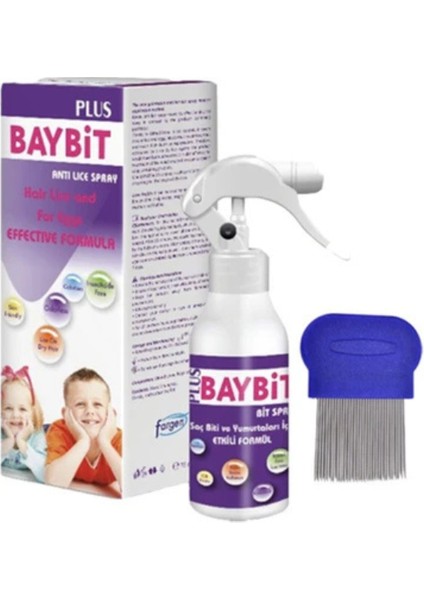 Baybit Plus Saç Biti ve Yumurtaları Için Sprey 75 ml (Çelik Bit Tarağı li)