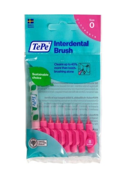 Diş Ara Yüz Fırçası Pembe 0.4 mm