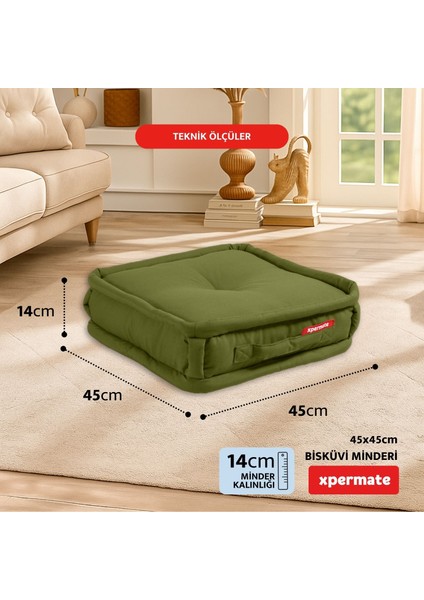 Bisküvi Minder Petek Önü Palet Üstü Minderi Fransız Minder Bank Ve Bahçe Minderi 45x45x14 Cm Yeşil fiyatları