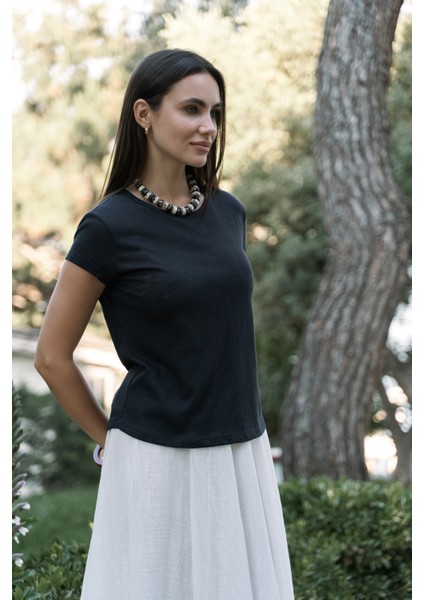 Suva Kısa Kol Siyah T-Shirt modelleri