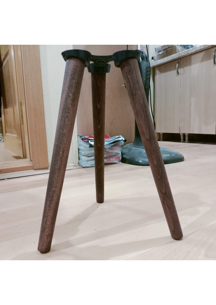 38 cm Ceviz Renk 3lü Sehpa Ayak
