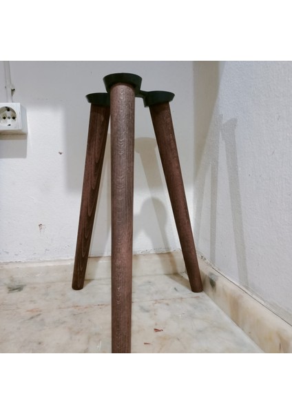 38 cm Ceviz Renk 3lü Sehpa Ayak
