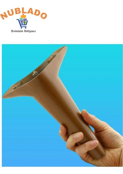 Aspen Lüks Mobilya Kanepe Koltuk Tv Ünitesi Konsol Yükseltici Ayağı Ayakları 20 cm Ahşap Desenli