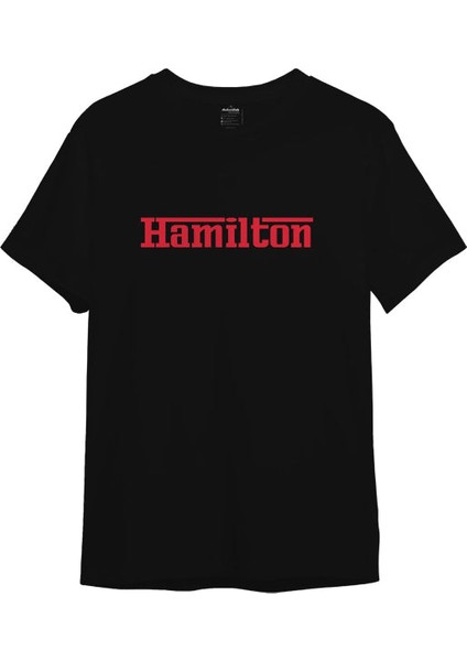 Hamilton / Ferrari Tişört - Siyah