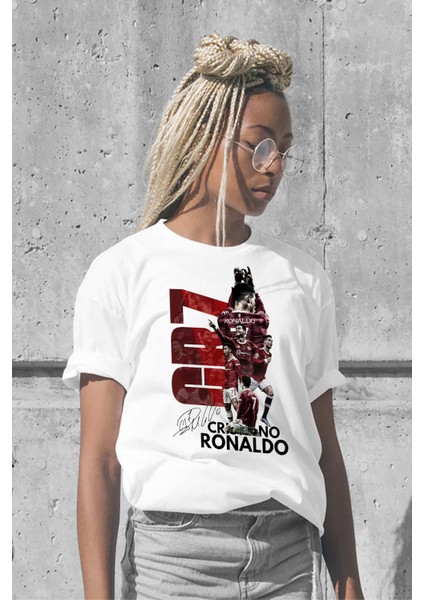 Forma Cr7 Ronaldo Poster Baskılı Unisex T-Shirt/tişört - Tüm Yaş Grupları fiyatları