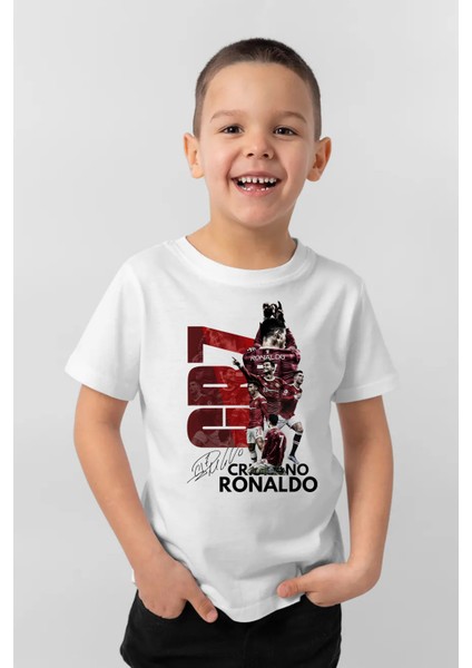 Forma Cr7 Ronaldo Poster Baskılı Unisex T-Shirt/tişört - Tüm Yaş Grupları modelleri