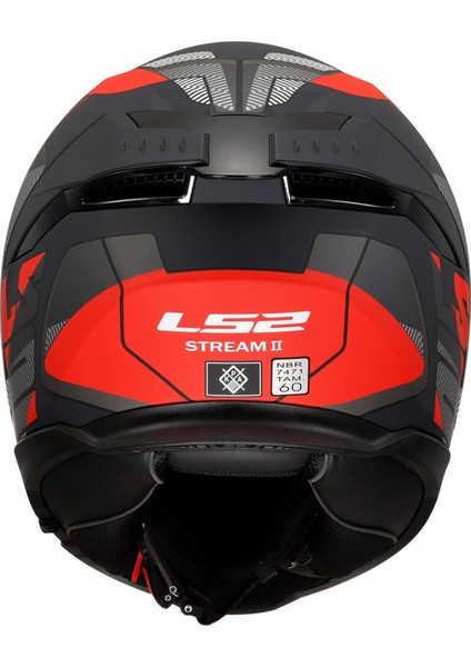 Stream 2 Road Mat Siyah-Tıtanıum-Kırmızı Kask fırsatları