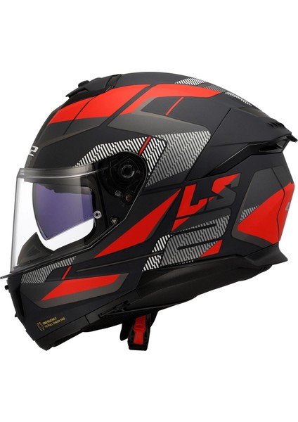 Stream 2 Road Mat Siyah-Tıtanıum-Kırmızı Kask indirimleri