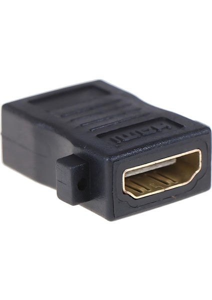 Panel Tipi Vidalı HDMI Dişi Dişi Uzatma Adaptörü - 4K Destekli Altın Uçlu