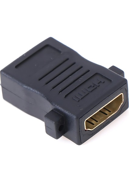Panel Tipi Vidalı HDMI Dişi Dişi Uzatma Adaptörü - 4K Destekli Altın Uçlu