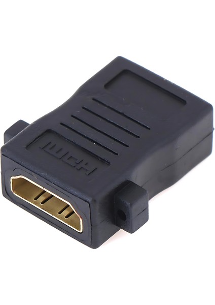 Panel Tipi Vidalı HDMI Dişi Dişi Uzatma Adaptörü - 4K Destekli Altın Uçlu