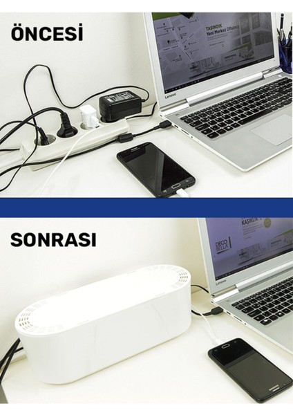 Mcblue Antrasit Kablo Düzenleyici Çoklu Priz Kutusu indirimleri