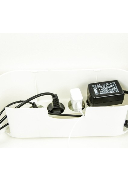 Mcblue Antrasit Kablo Düzenleyici Çoklu Priz Kutusu