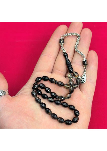 Duman Rengi Sıkma Ateş Kehribar Tesbih fiyatları